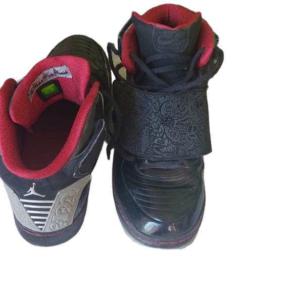 NIKE 2008 Air Jordan Fusion 20 Stealth Black  Varsity Red - Picture 6 of 6